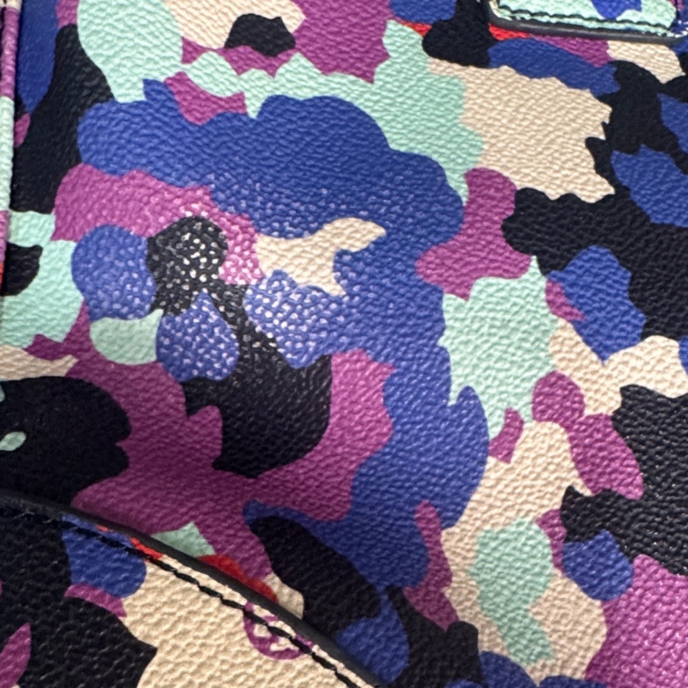 Tory Burch Robinson Satchel – Oceanic Camo Floral Print - Picture 8 of 14
